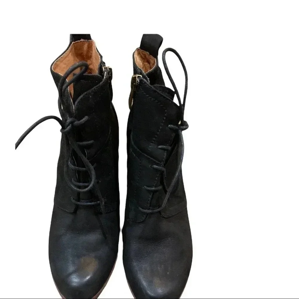 Biala Alyssa black leather bootie size 39